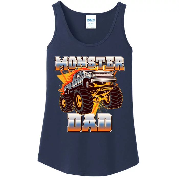 Cool Monster Truck Dad Ladies Essential Tank