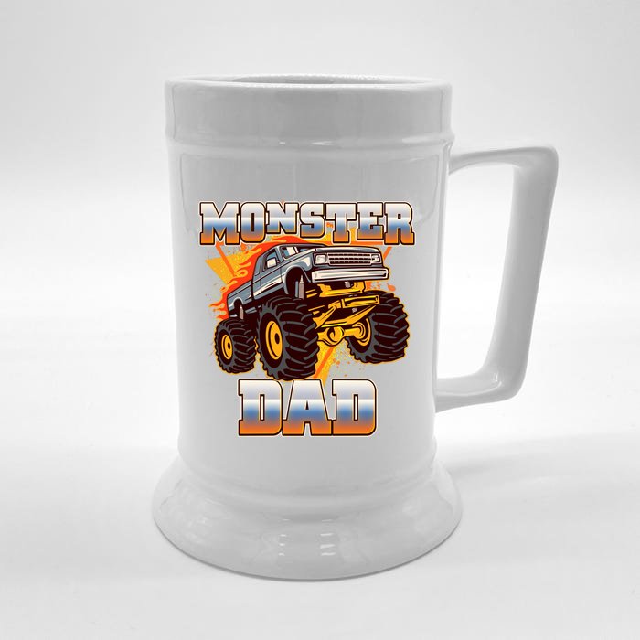 Cool Monster Truck Dad Front & Back Beer Stein