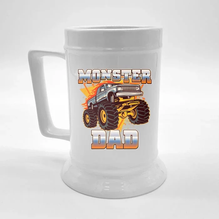 Cool Monster Truck Dad Front & Back Beer Stein