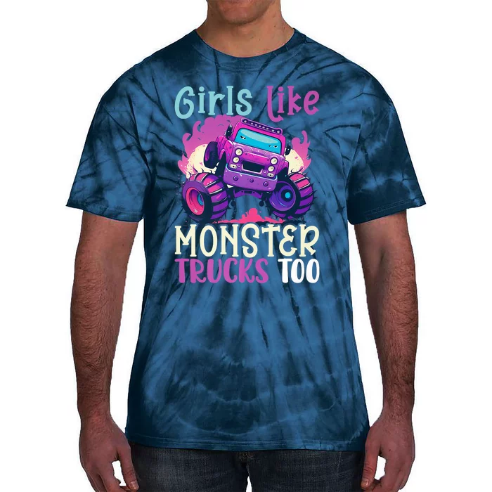 Cute Monster Truck Like Monster Trucks Too Cute Tie-Dye T-Shirt