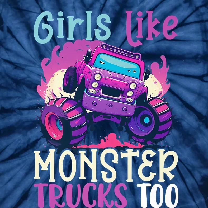 Cute Monster Truck Like Monster Trucks Too Cute Tie-Dye T-Shirt