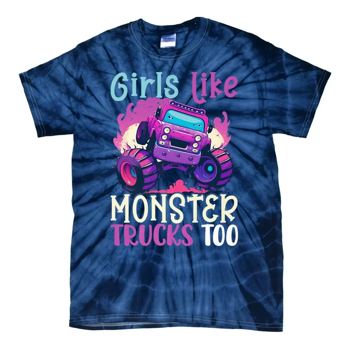 Cute Monster Truck Like Monster Trucks Too Cute Tie-Dye T-Shirt