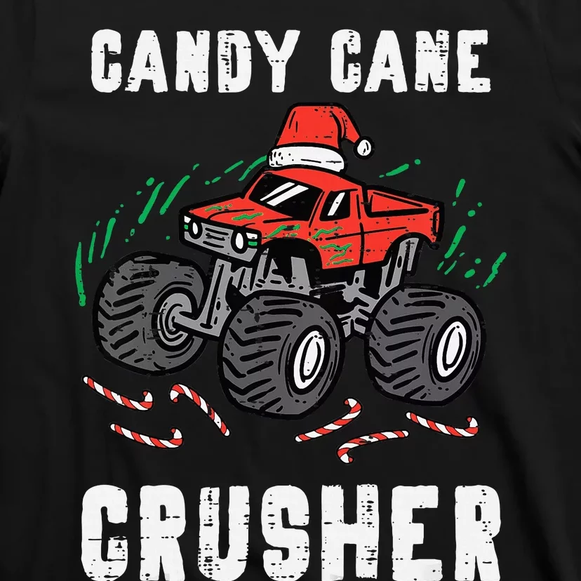 Christmas Monster Truck Candy Cane Crusher Xmas T-Shirt