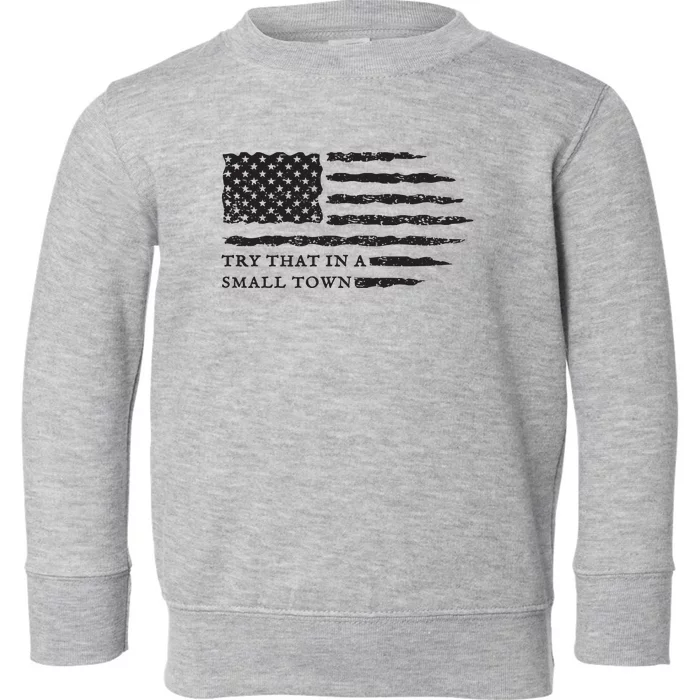 Country Music Us Flag Toddler Sweatshirt