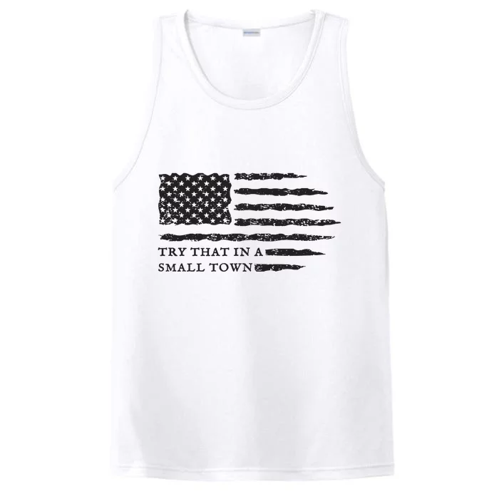 Country Music Us Flag Performance Tank