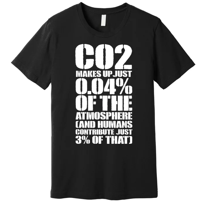 Co2 Makes Up Just 004 Of The Atmosphere Premium T-Shirt