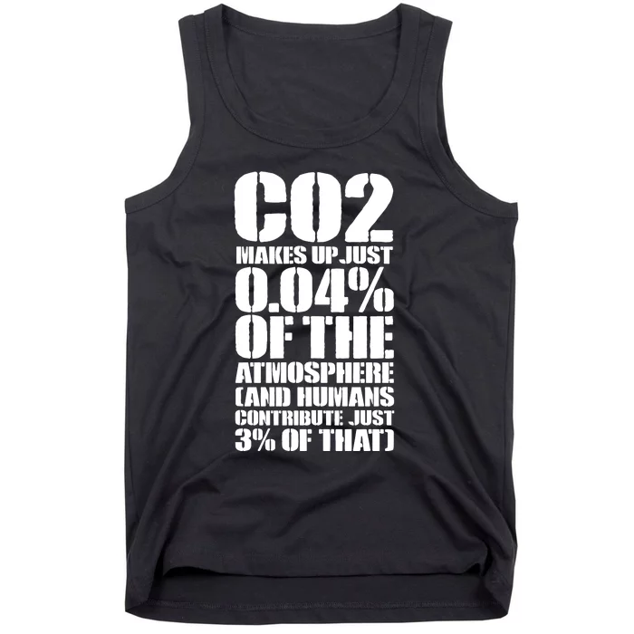 Co2 Makes Up Just 004 Of The Atmosphere Tank Top