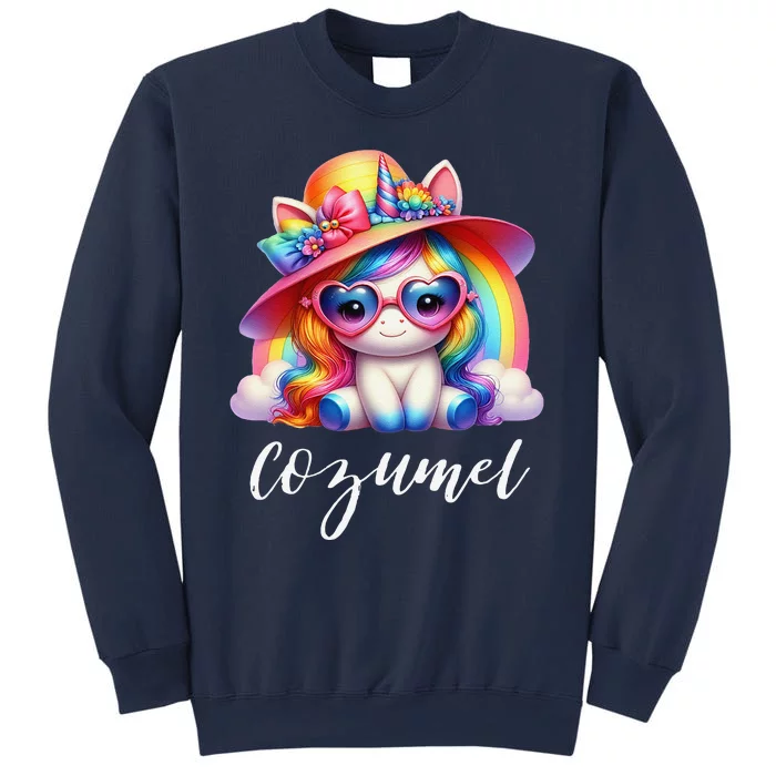 Cozumel Mexico Unicorn Vacation Beach Trip Girl Sweatshirt