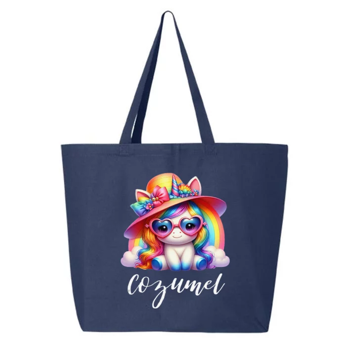 Cozumel Mexico Unicorn Vacation Beach Trip Girl 25L Jumbo Tote