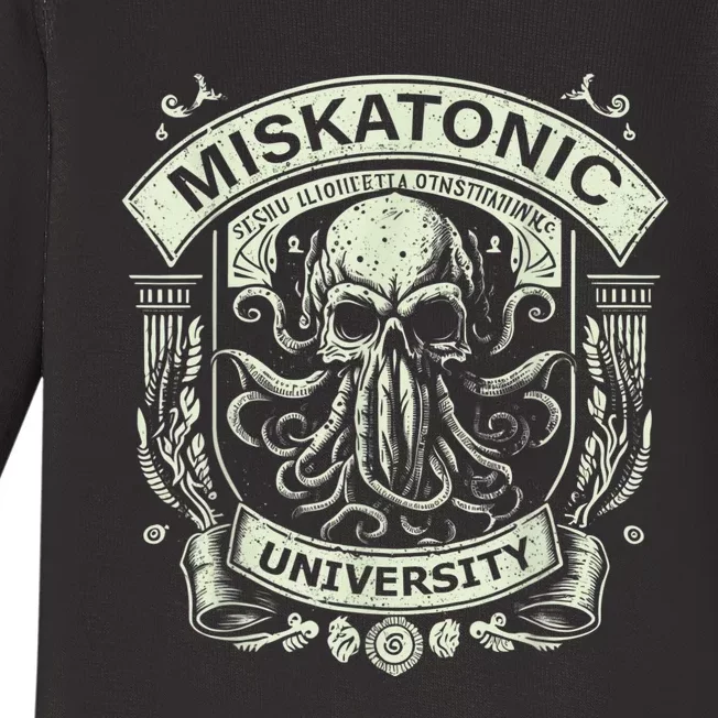 Cthulhu Miskatonic University Baby Long Sleeve Bodysuit