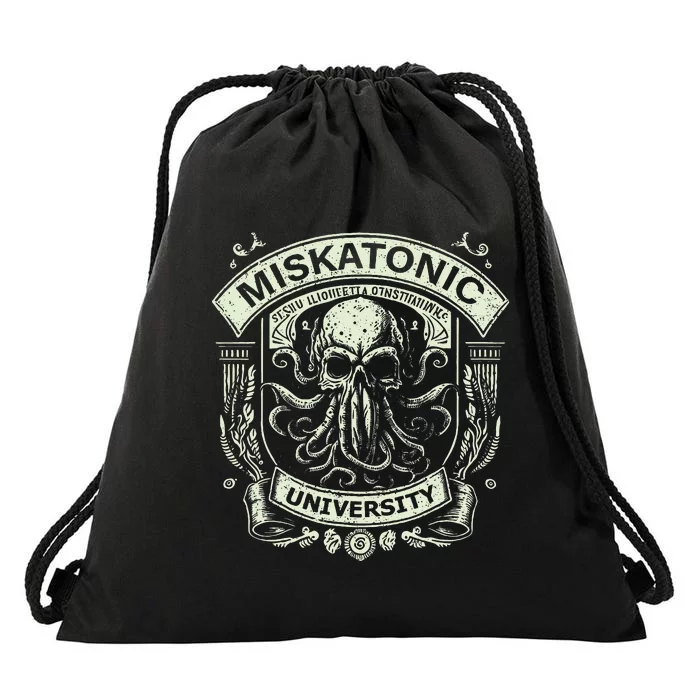 Cthulhu Miskatonic University Drawstring Bag