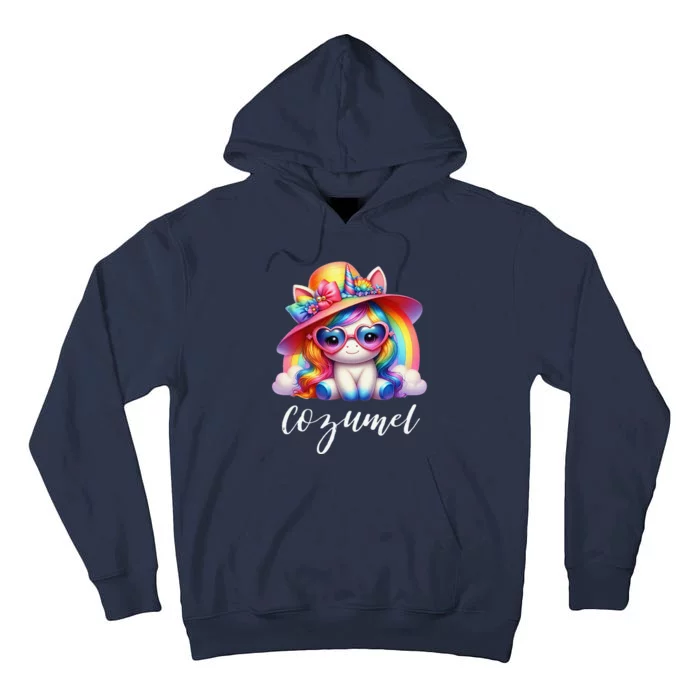 Cozumel Mexico Unicorn Vacation Beach Trip Girl Tall Hoodie