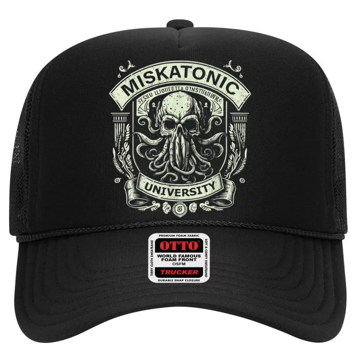 Cthulhu Miskatonic University High Crown Mesh Trucker Hat