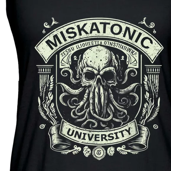 Cthulhu Miskatonic University Ladies Essential Flowy Tank