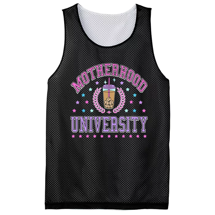 Cool Mamas University Motherhood Of University Graduation Mesh Reversible Basketball Jersey Tank