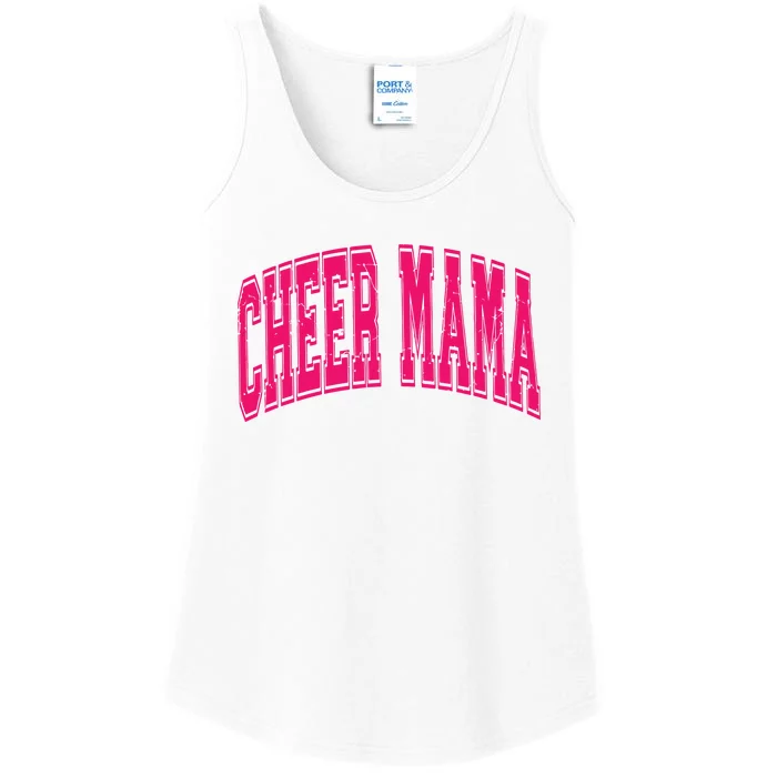 Cheer Mama Varsity Cheer Mom Game Day Mom Ladies Essential Tank