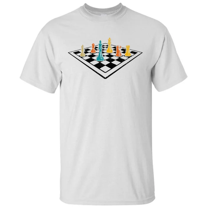 Chess Master Vintage Retro Club Chess Player Tall T-Shirt