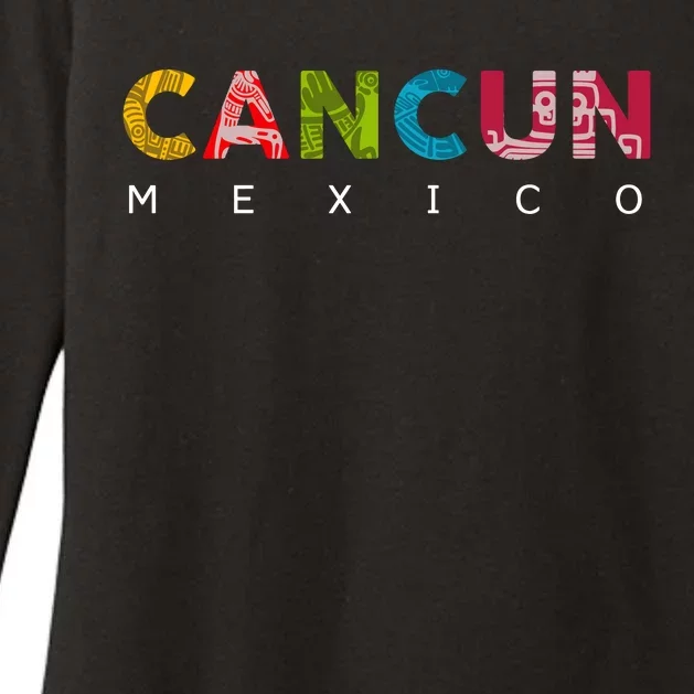 Cancun Mexico Vacation Womens CVC Long Sleeve Shirt