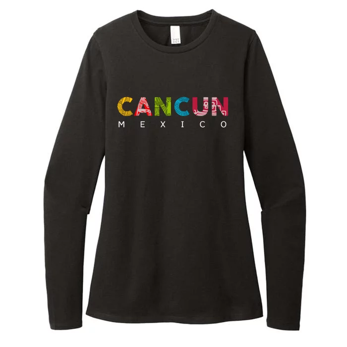 Cancun Mexico Vacation Womens CVC Long Sleeve Shirt