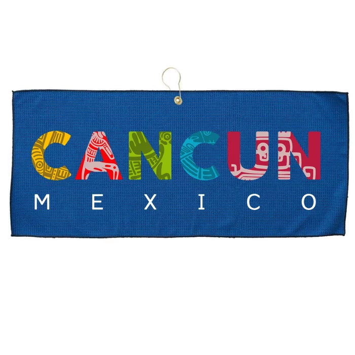 Cancun Mexico Vacation Large Microfiber Waffle Golf Towel