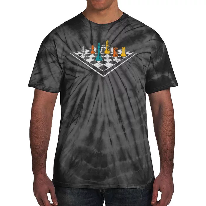 Chess Master Vintage Retro Club Chess Player Tie-Dye T-Shirt