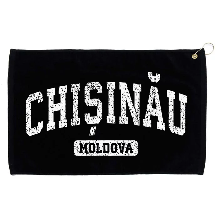 Chisinau Moldova Vintage Sports Design Grommeted Golf Towel