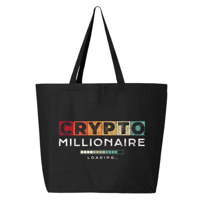 Crypto Millionaire Vintage Bitcoin Crypto 25L Jumbo Tote