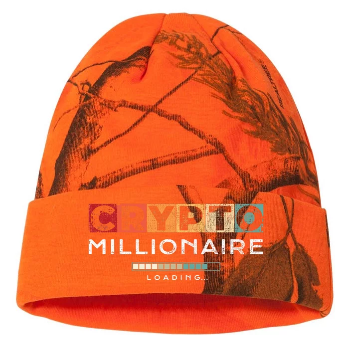 Crypto Millionaire Vintage Bitcoin Crypto Kati - 12in Camo Beanie