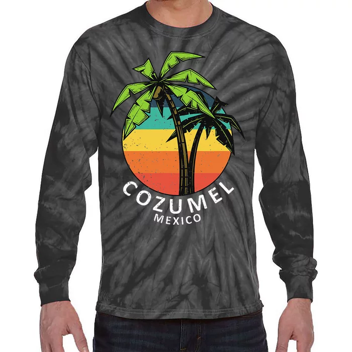 Cozumel Mexico Vacation Tie-Dye Long Sleeve Shirt