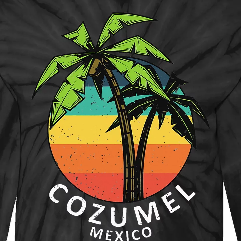 Cozumel Mexico Vacation Tie-Dye Long Sleeve Shirt