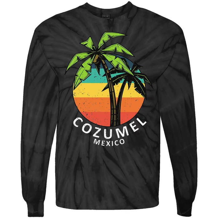 Cozumel Mexico Vacation Tie-Dye Long Sleeve Shirt