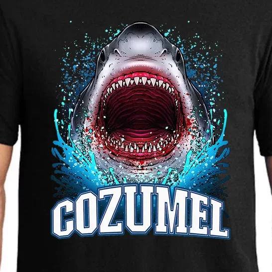 Cozumel Mexico Vacation Great White Shark Beach Cruise Trip Pajama Set