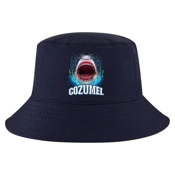 Cozumel Mexico Vacation Great White Shark Beach Cruise Trip Cool Comfort Performance Bucket Hat