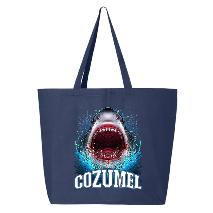 Cozumel Mexico Vacation Great White Shark Beach Cruise Trip 25L Jumbo Tote