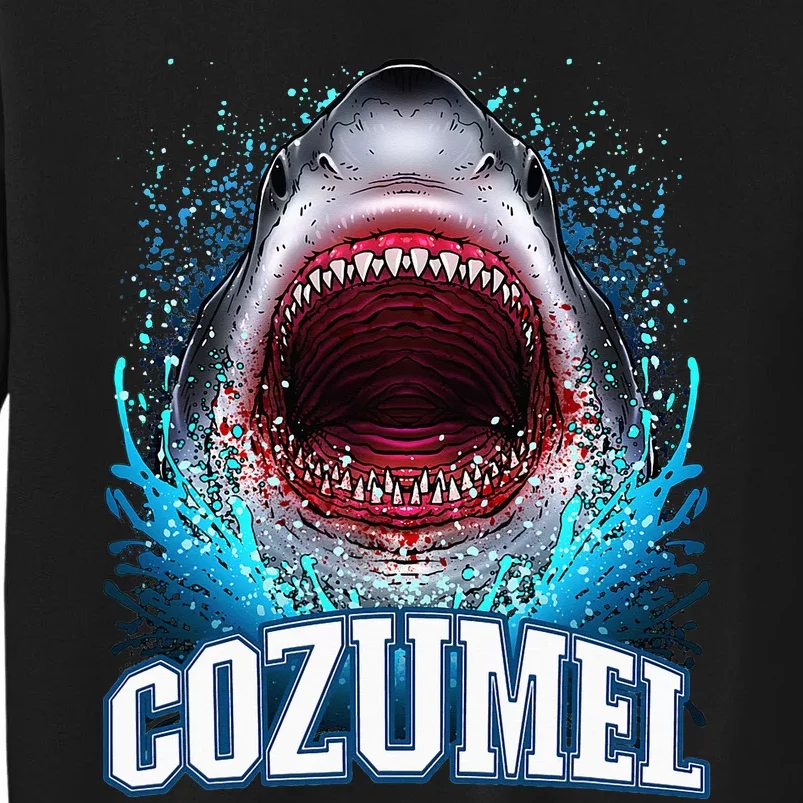 Cozumel Mexico Vacation Great White Shark Beach Cruise Trip Sweatshirt