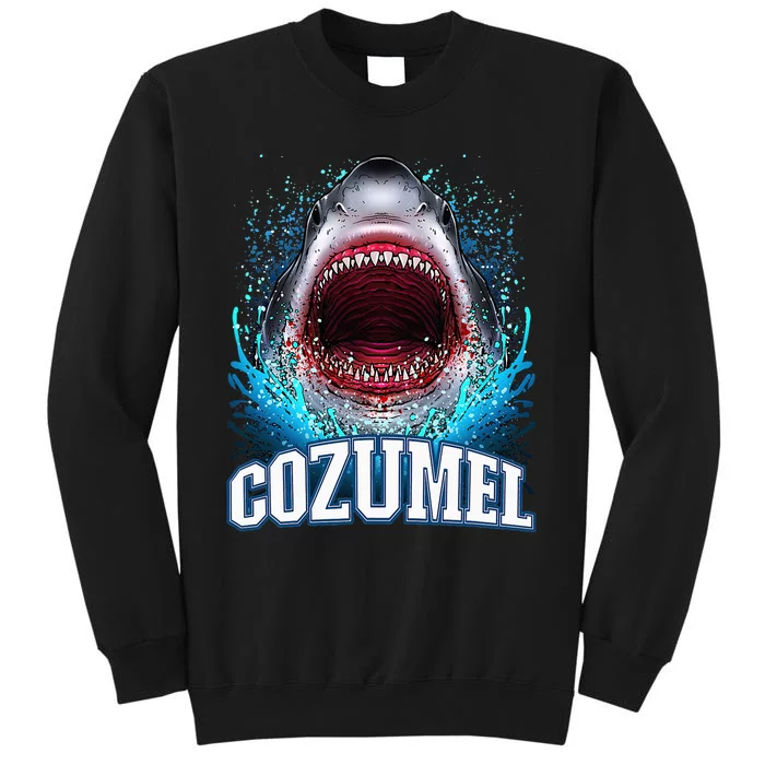 Cozumel Mexico Vacation Great White Shark Beach Cruise Trip Sweatshirt