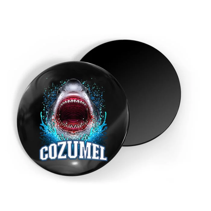 Cozumel Mexico Vacation Great White Shark Beach Cruise Trip Magnet