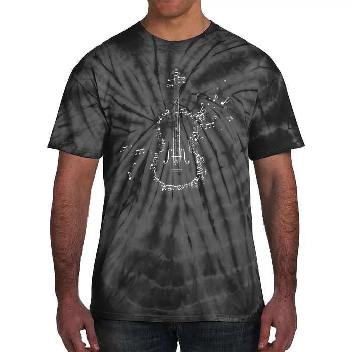 Classical Music Violin Player Gift Orchestra Violin Tie-Dye T-Shirt