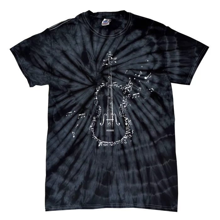 Classical Music Violin Player Gift Orchestra Violin Tie-Dye T-Shirt