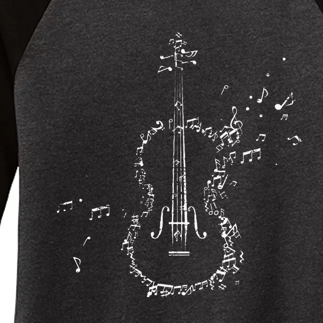 Classical Music Violin Player Gift Orchestra Violin Women's Tri-Blend 3/4-Sleeve Raglan Shirt