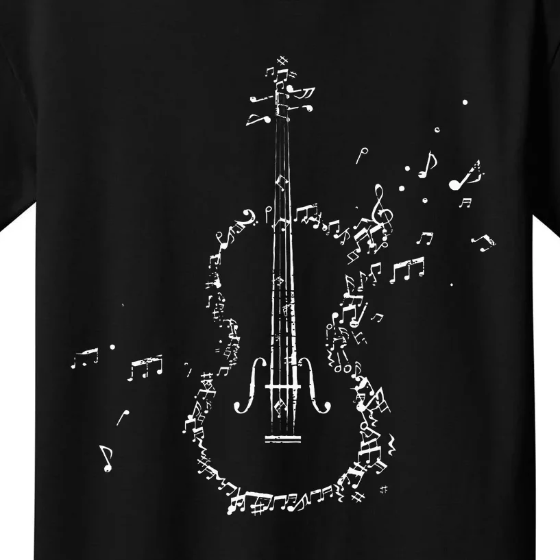 Classical Music Violin Player Gift Orchestra Violin Kids T-Shirt