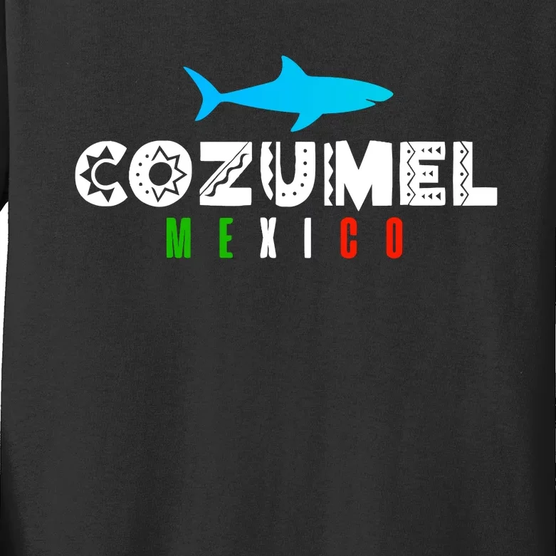 Cozumel Mexico Vacation Souvenir Gift Kids Long Sleeve Shirt