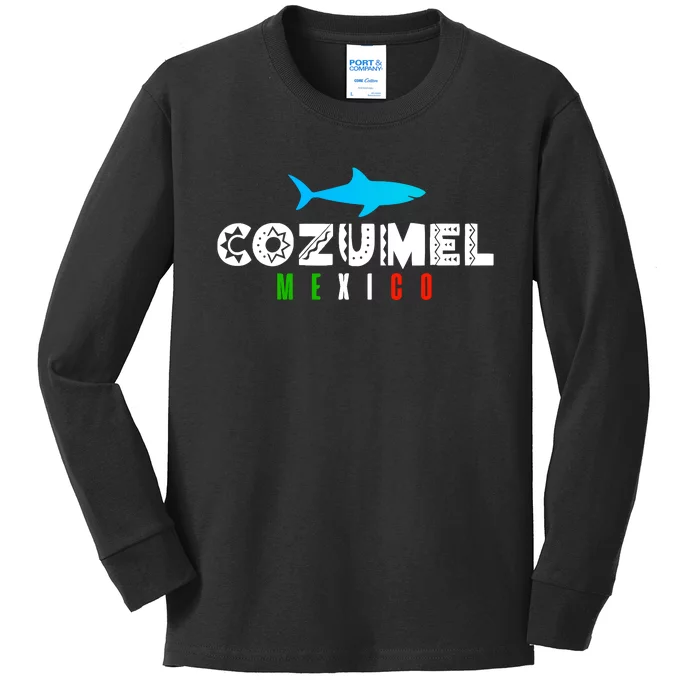 Cozumel Mexico Vacation Souvenir Gift Kids Long Sleeve Shirt