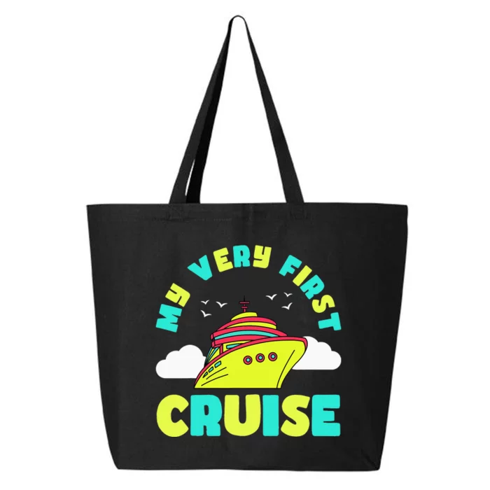 Cute My Very First Cruise Sailing Travel funny vacation 25L Jumbo Tote