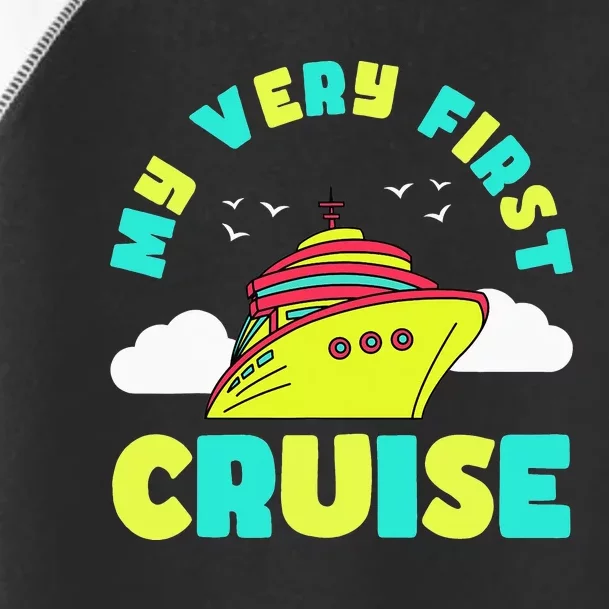 Cute My Very First Cruise Sailing Travel funny vacation Toddler Fine Jersey T-Shirt