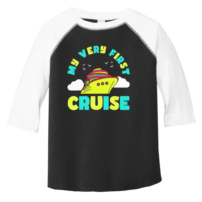 Cute My Very First Cruise Sailing Travel funny vacation Toddler Fine Jersey T-Shirt