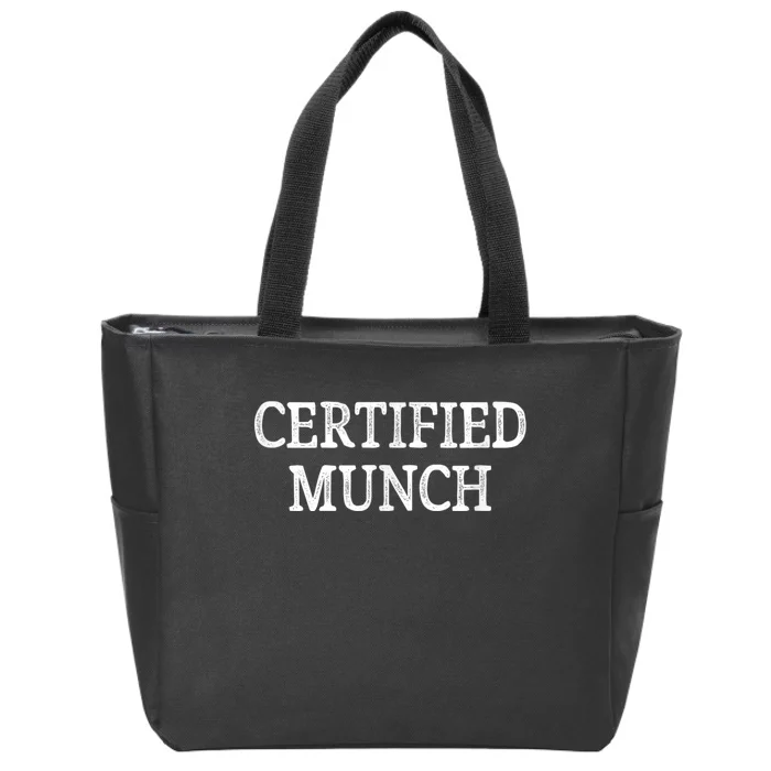 Certified Munch Vintage Style Zip Tote Bag