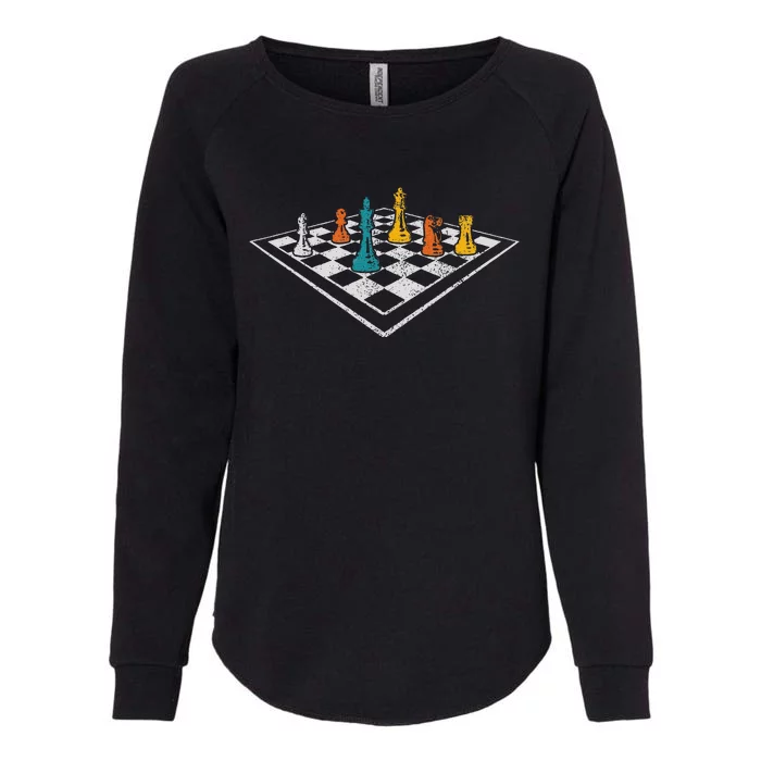 Chess Master Vintage Retro Club Chess Player Womens California Wash Sweatshirt