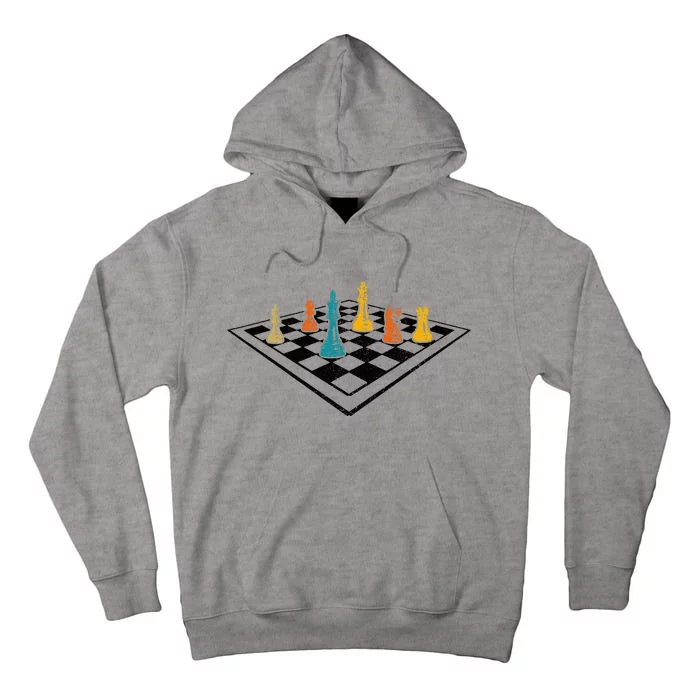 Chess Master Vintage Retro Club Chess Player Tall Hoodie