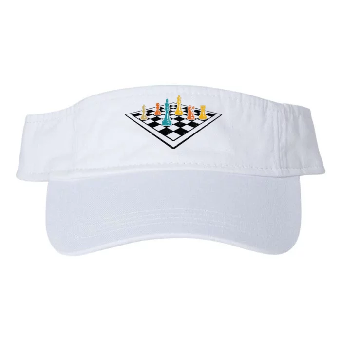 Chess Master Vintage Retro Club Chess Player Valucap Bio-Washed Visor